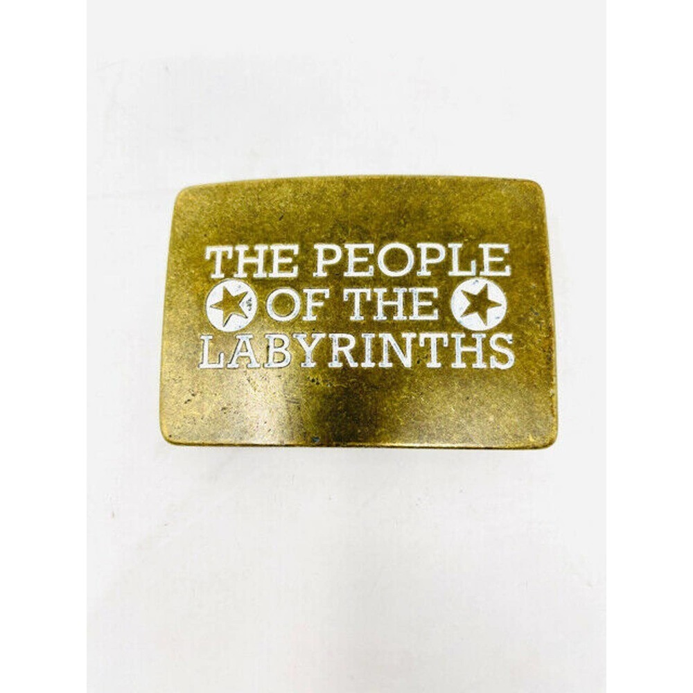 The People of the Labyrinths Brass Belt Buckle
